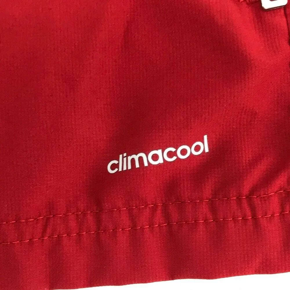 Adidas Boys Jacket Climacool Soccer Sports Texas Full Zip Red Sz Medium